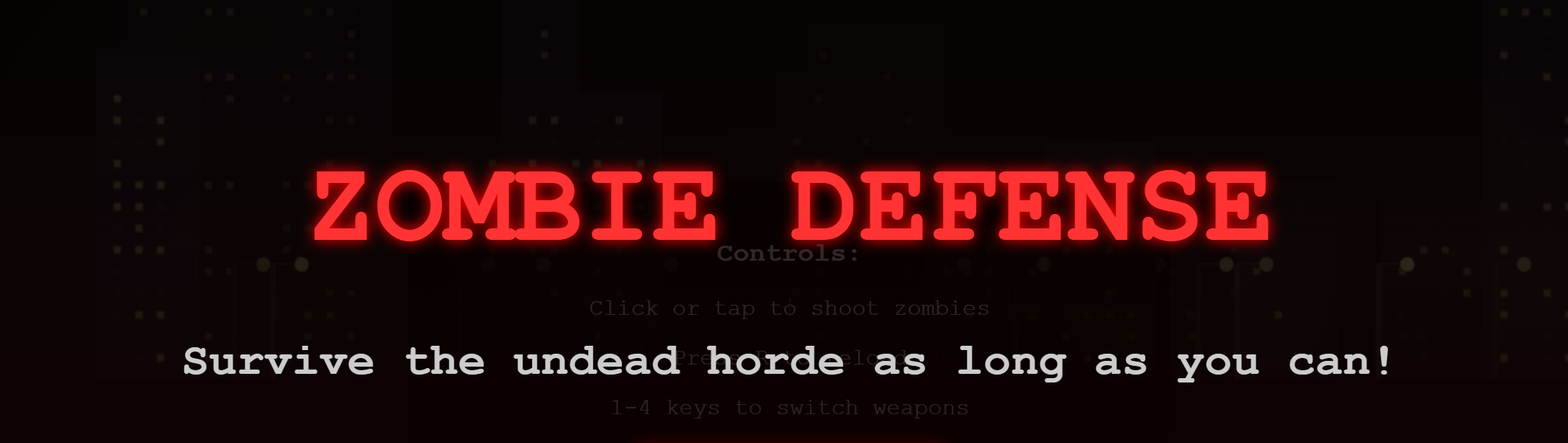 Zombie Defense Game